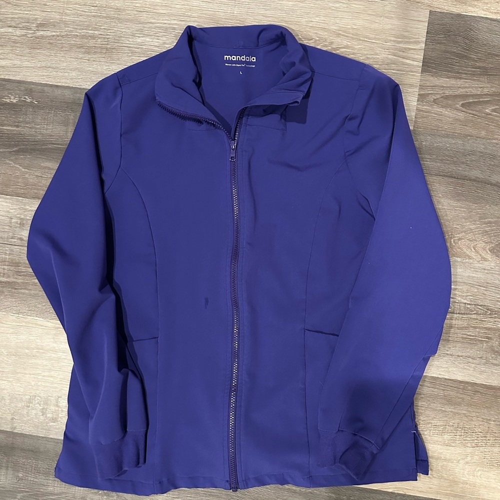 Women's Mandala Scrub Jacket, large